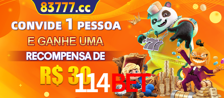 Banner institucional da 114BET sobre parceria de marcas e criação de uma marca de excelência, apresentando os mascotes de jogos populares como o Fortune Tiger.