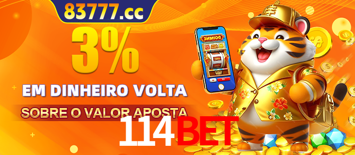 Promoção para baixar e instalar o aplicativo do cassino 114BET. O banner oferece uma recompensa de R1aR1aR8, com a imagem de uma cobra sobre moedas de ouro.